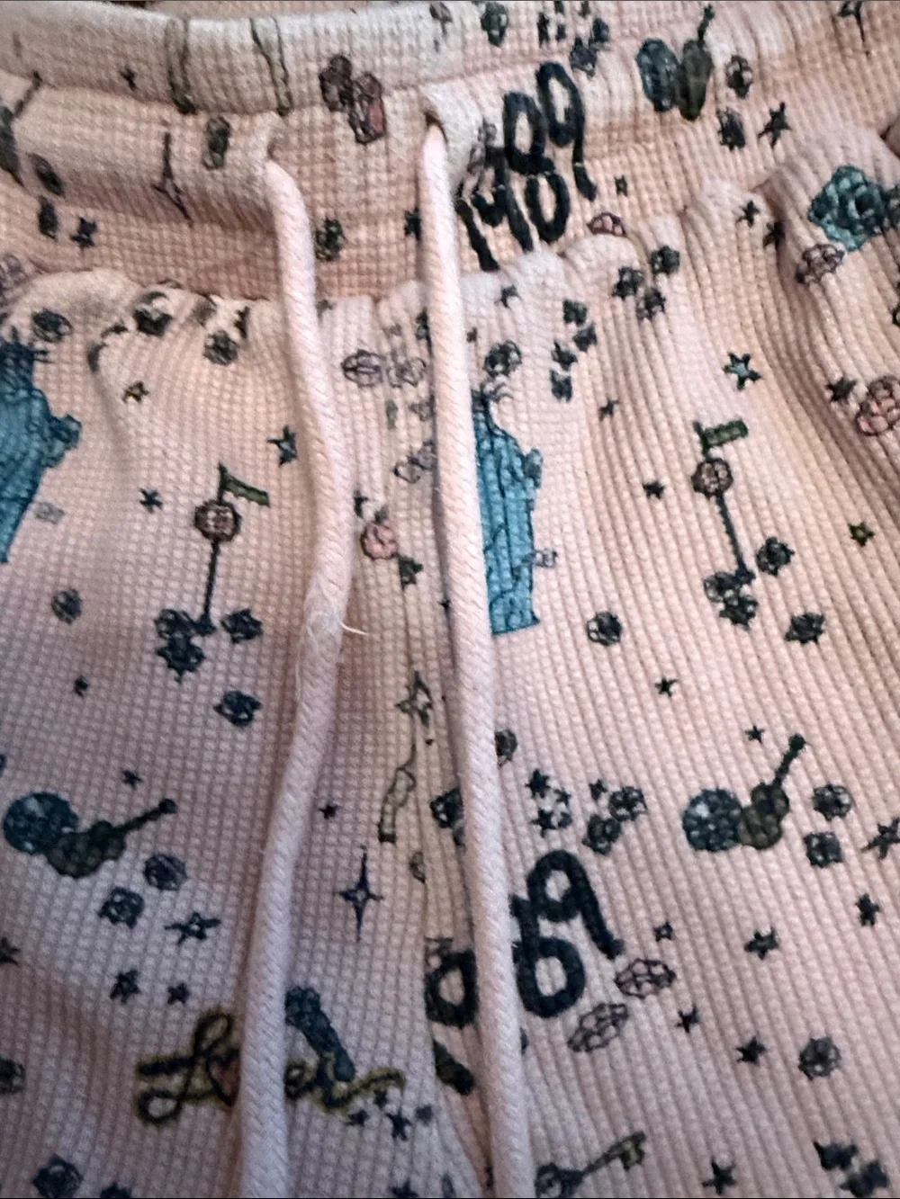 Kids Pink Two-Piece Taylor Swift Pajama Set